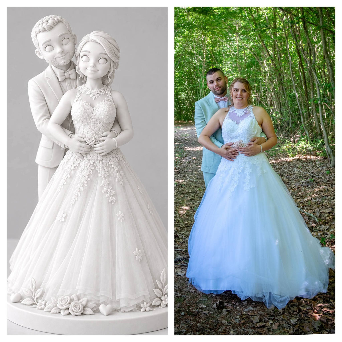 Figurine Salideynn , 2 personnages - 13 cm